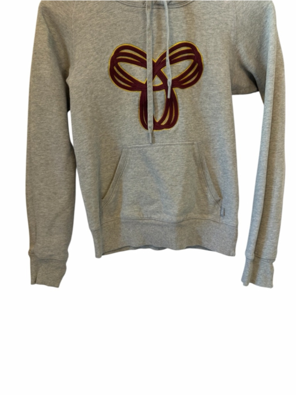 TNA Aritzia Grey Fleece Hoodie XXS Pullover Kangaroo Pocket Cozy Casual - Picture 4 of 12